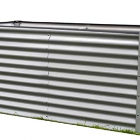 Outflexx Hochbeet, Aluminium, silber, 180 x 90 x 84 cm